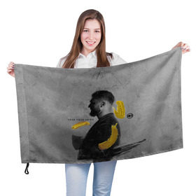 Флаг 3D с принтом love your voice в Тюмени, 100% полиэстер | плотность ткани — 95 г/м2, размер — 67 х 109 см. Принт наносится с одной стороны | jony | лали | певец | тыменяпленила | янея
