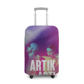 Чехол для чемодана 3D с принтом Asti & Artik в Тюмени, 86% полиэфир, 14% спандекс | двустороннее нанесение принта, прорези для ручек и колес | Тематика изображения на принте: 7 | astiartik | грустныйдэнс | невероятно | неделимы | подгипнозом