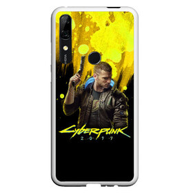 Чехол для Honor P Smart Z с принтом CYBERPUNK 2077 в Тюмени, Силикон | Область печати: задняя сторона чехла, без боковых панелей | Тематика изображения на принте: 2077 | cyber | cyberpunk | demon | glitch | keanu | logo | punk | reeves | samurai | symbol | team | trauma | глитч | демон | киану | кибер | киберпанк | клан | лого | логотип | огонь | панк | ривз | самурай | символ