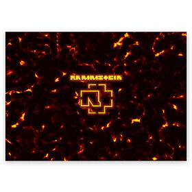 Поздравительная открытка с принтом Rammstein Feuer в Тюмени, 100% бумага | плотность бумаги 280 г/м2, матовая, на обратной стороне линовка и место для марки
 | amerika | art | du hast | germany | logo | mutter | rammstein | rock | till lindemann | арт | германия | группа | логотип | музыка | немецкая группа | немцы | песня | раммштайн | рамштайн | рок