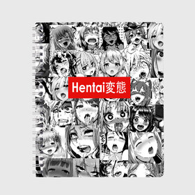 Тетрадь с принтом Японская анимация в Тюмени, 100% бумага | 48 листов, плотность листов — 60 г/м2, плотность картонной обложки — 250 г/м2. Листы скреплены сбоку удобной пружинной спиралью. Уголки страниц и обложки скругленные. Цвет линий — светло-серый
 | ahegao | anime | black   white | cartoon | collage | comic | emotion | faces | girls | hieroglyphs | inscription | japanese | manga | mouth | open | аниме | девушки | иероглифы | коллаж | комикс | лица | мультфильм | надпись | 