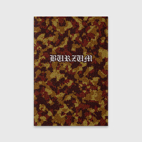 Обложка для паспорта матовая кожа с принтом Burzum в Тюмени, натуральная матовая кожа | размер 19,3 х 13,7 см; прозрачные пластиковые крепления | 