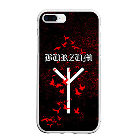 Чехол для iPhone 7Plus/8 Plus матовый с принтом Burzum Algiz Rune в Тюмени, Силикон | Область печати: задняя сторона чехла, без боковых панелей | algiz | art | burz | burzum | horror | logo | merch | music | rune | альгиз | арт | бурз | бурзум | варг викернес | группа | логотип | мерч | метал | мистика | музыка | надпись | норвегия | норвежская группа | норги | руна | толкиен