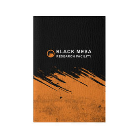 Обложка для паспорта матовая кожа с принтом BLACK MESA (Half-Life) в Тюмени, натуральная матовая кожа | размер 19,3 х 13,7 см; прозрачные пластиковые крепления | black | counter | csgo | freeman | gordon | half | half life | halflife | lambda | life | logo | mesa | portal | strike | xen | гордон | контр | лайф | лого | портал | символ | страйк | фримен | халф | халф лайф | халфлайф