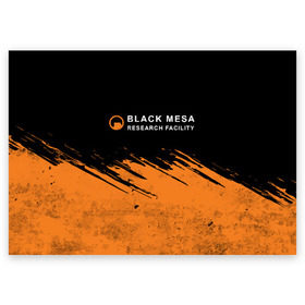 Поздравительная открытка с принтом BLACK MESA (Half-Life) в Тюмени, 100% бумага | плотность бумаги 280 г/м2, матовая, на обратной стороне линовка и место для марки
 | Тематика изображения на принте: black | counter | csgo | freeman | gordon | half | half life | halflife | lambda | life | logo | mesa | portal | strike | xen | гордон | контр | лайф | лого | портал | символ | страйк | фримен | халф | халф лайф | халфлайф
