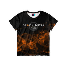 Детская футболка 3D с принтом HALF-LIFE - Black Mesa: XEN в Тюмени, 100% гипоаллергенный полиэфир | прямой крой, круглый вырез горловины, длина до линии бедер, чуть спущенное плечо, ткань немного тянется | black | counter | csgo | freeman | gordon | half | half life | halflife | lambda | life | logo | mesa | portal | strike | xen | гордон | контр | лайф | лого | портал | символ | страйк | фримен | халф | халф лайф | халфлайф