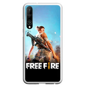 Чехол для Honor P30 с принтом FREE FIRE в Тюмени, Силикон | Область печати: задняя сторона чехла, без боковых панелей | Тематика изображения на принте: battle | battlegrounds | fire | free | game | games | garena | logo | mobile | royale | батлграунд | битва | гарена | гарено | игра | игры | королевская | лого | логотип | мобайл | онлайн | символ | фаер | фаир | фри