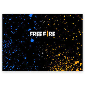 Поздравительная открытка с принтом FREE FIRE в Тюмени, 100% бумага | плотность бумаги 280 г/м2, матовая, на обратной стороне линовка и место для марки
 | Тематика изображения на принте: battle | battlegrounds | fire | free | game | games | garena | logo | mobile | royale | батлграунд | битва | гарена | гарено | игра | игры | королевская | лого | логотип | мобайл | онлайн | символ | фаер | фаир | фри