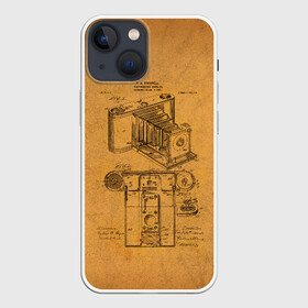 Чехол для iPhone 13 mini с принтом Photographic Camera Patent в Тюмени,  |  | patent | идея | история | камера | патент | разработка | фотик | фотоаппарат | фотограф | чертеж | чертежи