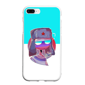 Чехол для iPhone 7Plus/8 Plus матовый с принтом CountryHumans - Россия в Тюмени, Силикон | Область печати: задняя сторона чехла, без боковых панелей | Тематика изображения на принте: balls | country | countryballs | countryhumans | fandom | flag | flags | humans | russia | ussr | болз | кантри | кантриболз | кантрихуманс | россия | ссср | страна | страны | флаг | флаги | фэндом | хуманс | хьюманс