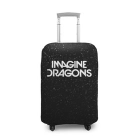 Чехол для чемодана 3D с принтом IMAGINE DRAGONS (КАПЮШОН) в Тюмени, 86% полиэфир, 14% спандекс | двустороннее нанесение принта, прорези для ручек и колес | evolve | id | imagine dragons | драконы | ид