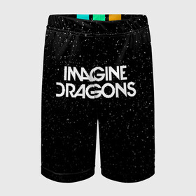 Детские спортивные шорты 3D с принтом IMAGINE DRAGONS (КАПЮШОН) в Тюмени,  100% полиэстер
 | пояс оформлен широкой мягкой резинкой, ткань тянется
 | evolve | id | imagine dragons | драконы | ид