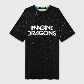 Платье-футболка 3D с принтом IMAGINE DRAGONS (КАПЮШОН) в Тюмени,  |  | evolve | id | imagine dragons | драконы | ид