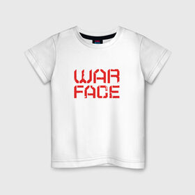Детская футболка хлопок с принтом WARFACE в Тюмени, 100% хлопок | круглый вырез горловины, полуприлегающий силуэт, длина до линии бедер | warface | вар фейс | варфейс