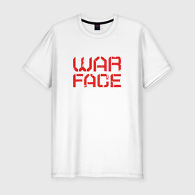 Мужская футболка премиум с принтом WARFACE в Тюмени, 92% хлопок, 8% лайкра | приталенный силуэт, круглый вырез ворота, длина до линии бедра, короткий рукав | warface | вар фейс | варфейс