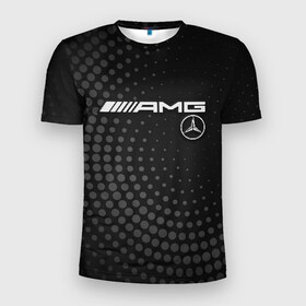Мужская футболка 3D спортивная с принтом Mercedes в Тюмени, 100% полиэстер с улучшенными характеристиками | приталенный силуэт, круглая горловина, широкие плечи, сужается к линии бедра | amg | mercedes | авто | автомобиль | иномарка | логотип | машина | мерседес | текстура