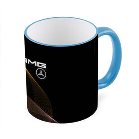 Кружка с принтом Mercedes в Тюмени, керамика | ёмкость 330 мл | Тематика изображения на принте: amg | mercedes | авто | автомобиль | иномарка | логотип | машина | мерседес | текстура