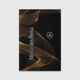 Обложка для паспорта матовая кожа с принтом Mercedes в Тюмени, натуральная матовая кожа | размер 19,3 х 13,7 см; прозрачные пластиковые крепления | Тематика изображения на принте: amg | mercedes | авто | автомобиль | иномарка | логотип | машина | мерседес | текстура