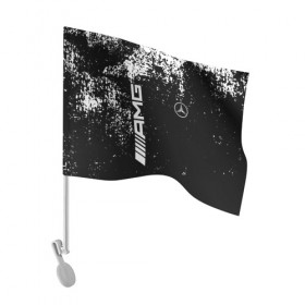 Флаг для автомобиля с принтом Mercedes в Тюмени, 100% полиэстер | Размер: 30*21 см | amg | mercedes | авто | автомобиль | иномарка | логотип | машина | мерседес | текстура