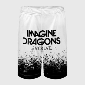 Детские спортивные шорты 3D с принтом IMAGINE DRAGONS в Тюмени,  100% полиэстер
 | пояс оформлен широкой мягкой резинкой, ткань тянется
 | evolve | id | imagine dragons | драконы | ид