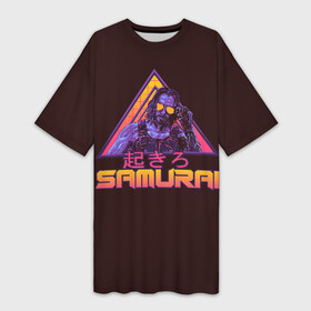 Платье-футболка 3D с принтом Johnny Silverhand   SAMURAI в Тюмени,  |  | 2077 | cyberpunk 2077 | game | johnny silverhand | keanu reeves | retro wave | retrowave | джонни сильверхенд | игра | киану ривз | киберпанк 2077