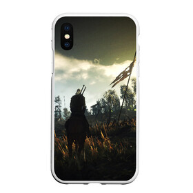 Чехол для iPhone XS Max матовый с принтом THE WITCHER 3 в Тюмени, Силикон | Область печати: задняя сторона чехла, без боковых панелей | cd projekt red | ciri | game | geralt | geralt of rivia | gwynbleidd | the witcher | the witcher 3: wild hunt | ведьмак | ведьмак 3: дикая охота | геральт | геральт из ривии | цири | цирилла