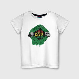 Детская футболка хлопок с принтом Регги в Тюмени, 100% хлопок | круглый вырез горловины, полуприлегающий силуэт, длина до линии бедер | bob marley | chillin | rasta | reggae | боб | боб марли | марли | раста | растаман | регги