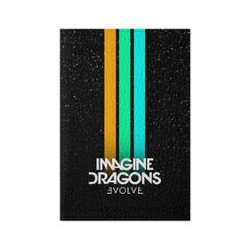 Обложка для паспорта матовая кожа с принтом РЮКЗАК IMAGINE DRAGONS в Тюмени, натуральная матовая кожа | размер 19,3 х 13,7 см; прозрачные пластиковые крепления | Тематика изображения на принте: evolve | id | imagine dragons | драконы | ид