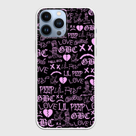 Чехол для iPhone 13 Pro Max с принтом LIL PEEP LOGOBOMBING в Тюмени,  |  | awful things | hell boy | lil peep | lil prince | клауд | клауд рэп | лил пип | пееп. | пост эмо | реп | репер | рэп | рэпер | трэп | хип хоп | эмо трэп