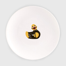 Тарелка с принтом Уточка bdsm в Тюмени, фарфор | диаметр - 210 мм
диаметр для нанесения принта - 120 мм | Тематика изображения на принте: кляп | кожа | латекс | птица | утка | уточка