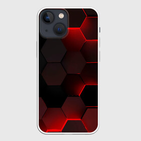 Чехол для iPhone 13 mini с принтом 3D плиты в Тюмени,  |  | 3d | 3д | абстракция | квадраты | неон | плитки | плиты | свет | свечение | текстура