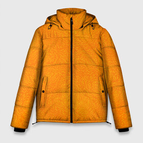 Мужская зимняя куртка 3D с принтом Апельсин в Тюмени, верх — 100% полиэстер; подкладка — 100% полиэстер; утеплитель — 100% полиэстер | длина ниже бедра, свободный силуэт Оверсайз. Есть воротник-стойка, отстегивающийся капюшон и ветрозащитная планка. 

Боковые карманы с листочкой на кнопках и внутренний карман на молнии. | Тематика изображения на принте: fruit | orange | texture | апельсин | еда | кожура | кожура фруктов | текстура | фрукт | фрукты | ягода | ягоды