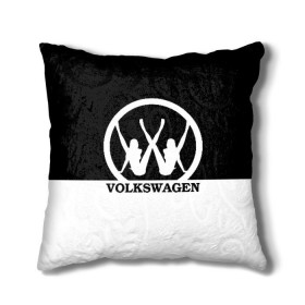 Подушка 3D с принтом Volkswagen в Тюмени, наволочка – 100% полиэстер, наполнитель – холлофайбер (легкий наполнитель, не вызывает аллергию). | состоит из подушки и наволочки. Наволочка на молнии, легко снимается для стирки | brand | car | german | girls | logo | silhouette | volkswagen | автомобиль | девушки | логотип | марка | немецкий | силуэт