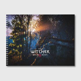 Альбом для рисования с принтом THE WITCHER 3WILD HUNT в Тюмени, 100% бумага
 | матовая бумага, плотность 200 мг. | Тематика изображения на принте: cd projekt red | ciri | game | geralt | geralt of rivia | gwynbleidd | the witcher | the witcher 3: wild hunt | ведьмак | ведьмак 3: дикая охота | геральт | геральт из ривии | цири | цирилла