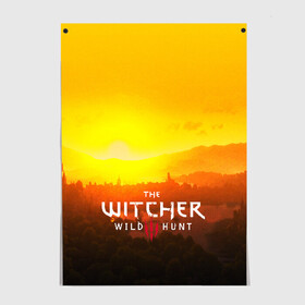 Постер с принтом THE WITCHER 3:WILD HUNT в Тюмени, 100% бумага
 | бумага, плотность 150 мг. Матовая, но за счет высокого коэффициента гладкости имеет небольшой блеск и дает на свету блики, но в отличии от глянцевой бумаги не покрыта лаком | cd projekt red | ciri | game | geralt | geralt of rivia | gwynbleidd | the witcher | the witcher 3: wild hunt | ведьмак | ведьмак 3: дикая охота | геральт | геральт из ривии | цири | цирилла