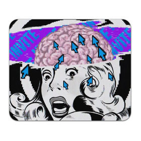 Коврик для мышки прямоугольный с принтом DedSec в Тюмени, натуральный каучук | размер 230 х 185 мм; запечатка лицевой стороны | Тематика изображения на принте: dedsec | watch dogs 2 | игра | игры | лицо | мозг