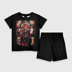 Детский костюм с шортами 3D с принтом Overlord (1) в Тюмени,  |  | Тематика изображения на принте: anime | king | manga | overlord | аинз оал гоун | альбедо | аниме | манга | оверлорд | повелитель
