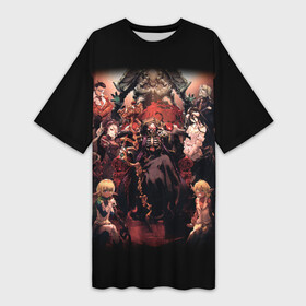 Платье-футболка 3D с принтом Overlord (1) в Тюмени,  |  | Тематика изображения на принте: anime | king | manga | overlord | аинз оал гоун | альбедо | аниме | манга | оверлорд | повелитель