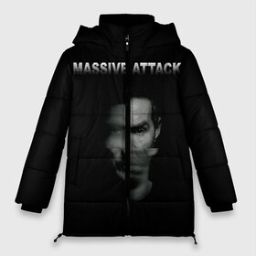 Женская зимняя куртка 3D с принтом Massive attack в Тюмени, верх — 100% полиэстер; подкладка — 100% полиэстер; утеплитель — 100% полиэстер | длина ниже бедра, силуэт Оверсайз. Есть воротник-стойка, отстегивающийся капюшон и ветрозащитная планка. 

Боковые карманы с листочкой на кнопках и внутренний карман на молнии | 100 suns | dance | electronic | masive atack | masive attack | mezannine | one point six | tricky | trip hop | triphop | мэссив аттак