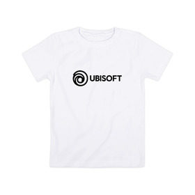 Детская футболка хлопок с принтом Ubisoft в Тюмени, 100% хлопок | круглый вырез горловины, полуприлегающий силуэт, длина до линии бедер | Тематика изображения на принте: ubisoft | игра | игры