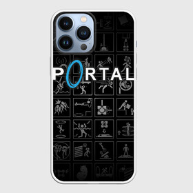 Чехол для iPhone 13 Pro Max с принтом Portal icons в Тюмени,  |  | half life | головоломка | иконки | пиктограммы | портал | телепорт