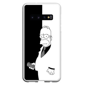 Чехол для Samsung Galaxy S10 с принтом Гомер Симпсон в Тюмени, Силикон | Область печати: задняя сторона чехла, без боковых панелей | Тематика изображения на принте: homer simpson | simpsons | гомер симпсон | симпсоны