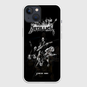 Чехол для iPhone 13 с принтом Metallica в Тюмени,  |  | metalica | metallica | группа | джеймс хэтфилд | кирк хэмметт | ларс ульрих | метал | металика | металлика | миталика | музыка | роберт трухильо | рок | трэш | трэшметал | хард | хеви