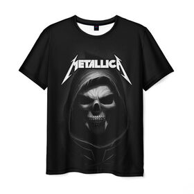 Мужская футболка 3D с принтом Metallica в Тюмени, 100% полиэфир | прямой крой, круглый вырез горловины, длина до линии бедер | metalica | metallica | группа | джеймс хэтфилд | кирк хэмметт | ларс ульрих | метал | металика | металлика | миталика | музыка | роберт трухильо | рок | трэш | трэшметал | хард | хеви