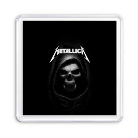 Магнит 55*55 с принтом Metallica в Тюмени, Пластик | Размер: 65*65 мм; Размер печати: 55*55 мм | Тематика изображения на принте: metalica | metallica | группа | джеймс хэтфилд | кирк хэмметт | ларс ульрих | метал | металика | металлика | миталика | музыка | роберт трухильо | рок | трэш | трэшметал | хард | хеви