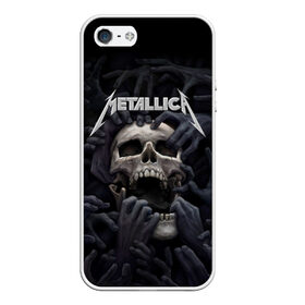 Чехол для iPhone 5/5S матовый с принтом Metallica в Тюмени, Силикон | Область печати: задняя сторона чехла, без боковых панелей | metalica | metallica | группа | джеймс хэтфилд | кирк хэмметт | ларс ульрих | метал | металика | металлика | миталика | музыка | роберт трухильо | рок | трэш | трэшметал | хард | хеви