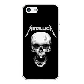 Чехол для iPhone 5/5S матовый с принтом Metallica в Тюмени, Силикон | Область печати: задняя сторона чехла, без боковых панелей | metalica | metallica | группа | джеймс хэтфилд | кирк хэмметт | ларс ульрих | метал | металика | металлика | миталика | музыка | роберт трухильо | рок | трэш | трэшметал | хард | хеви