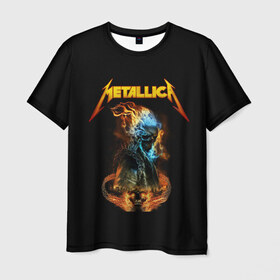 Мужская футболка 3D с принтом Metallica в Тюмени, 100% полиэфир | прямой крой, круглый вырез горловины, длина до линии бедер | metalica | metallica | группа | джеймс хэтфилд | кирк хэмметт | ларс ульрих | метал | металика | металлика | миталика | музыка | роберт трухильо | рок | трэш | трэшметал | хард | хеви