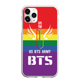 Чехол для iPhone 11 Pro матовый с принтом BTS Army в Тюмени, Силикон |  | army | bangtan boys | beyond the scene | boys | bts | chin | edm | emblem | fans | hieroglyphs | hip hop | jimin | k pop | logo | rainbow | rb | rm | south korean | армия | бойбенд | ви | джей хоуп | иероглифы | логотип | мальчики | радуга | сюга | 