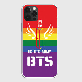 Чехол для iPhone 12 Pro Max с принтом BTS Army в Тюмени, Силикон |  | army | bangtan boys | beyond the scene | boys | bts | chin | edm | emblem | fans | hieroglyphs | hip hop | jimin | k pop | logo | rainbow | rb | rm | south korean | армия | бойбенд | ви | джей хоуп | иероглифы | логотип | мальчики | радуга | сюга | 